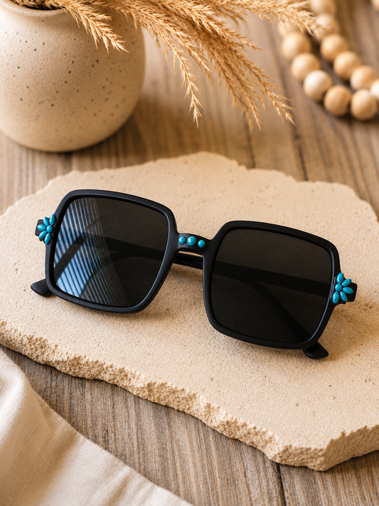 Turquoise Bloom Sunnies