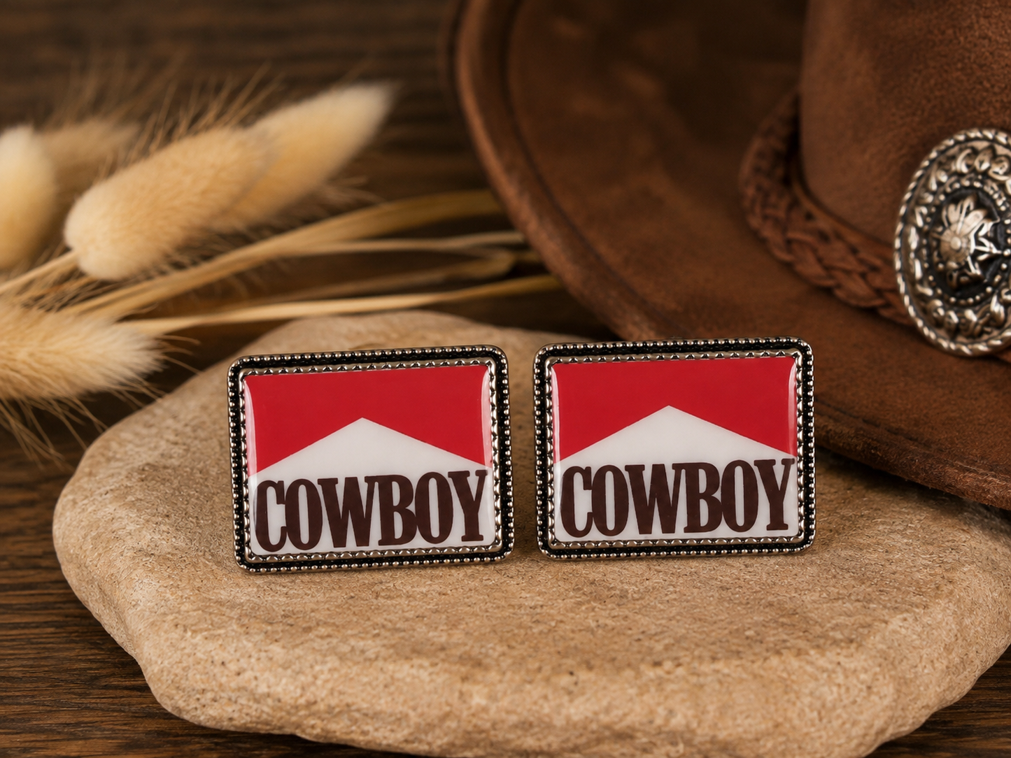 Western Cowboy Post Earring