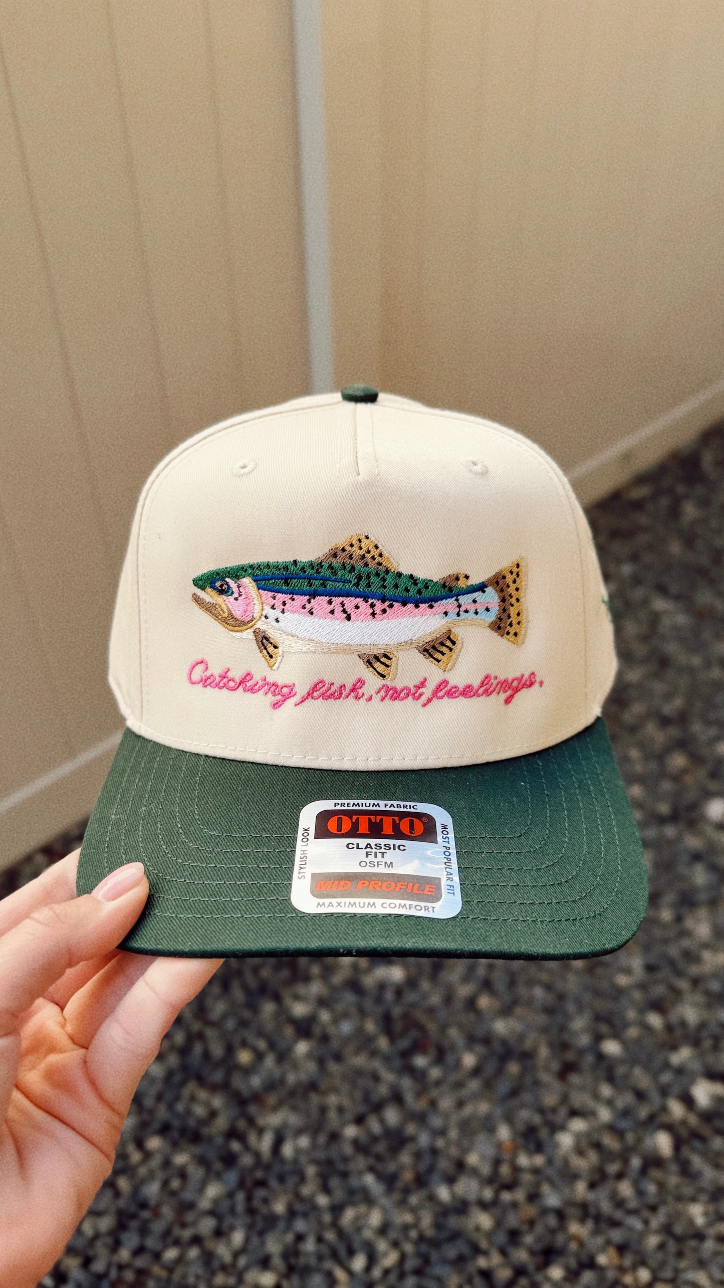 Catching Fish Not Feelings Trucker Hat