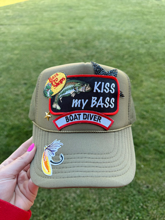 Kiss my Bass Custom Trucker Hat