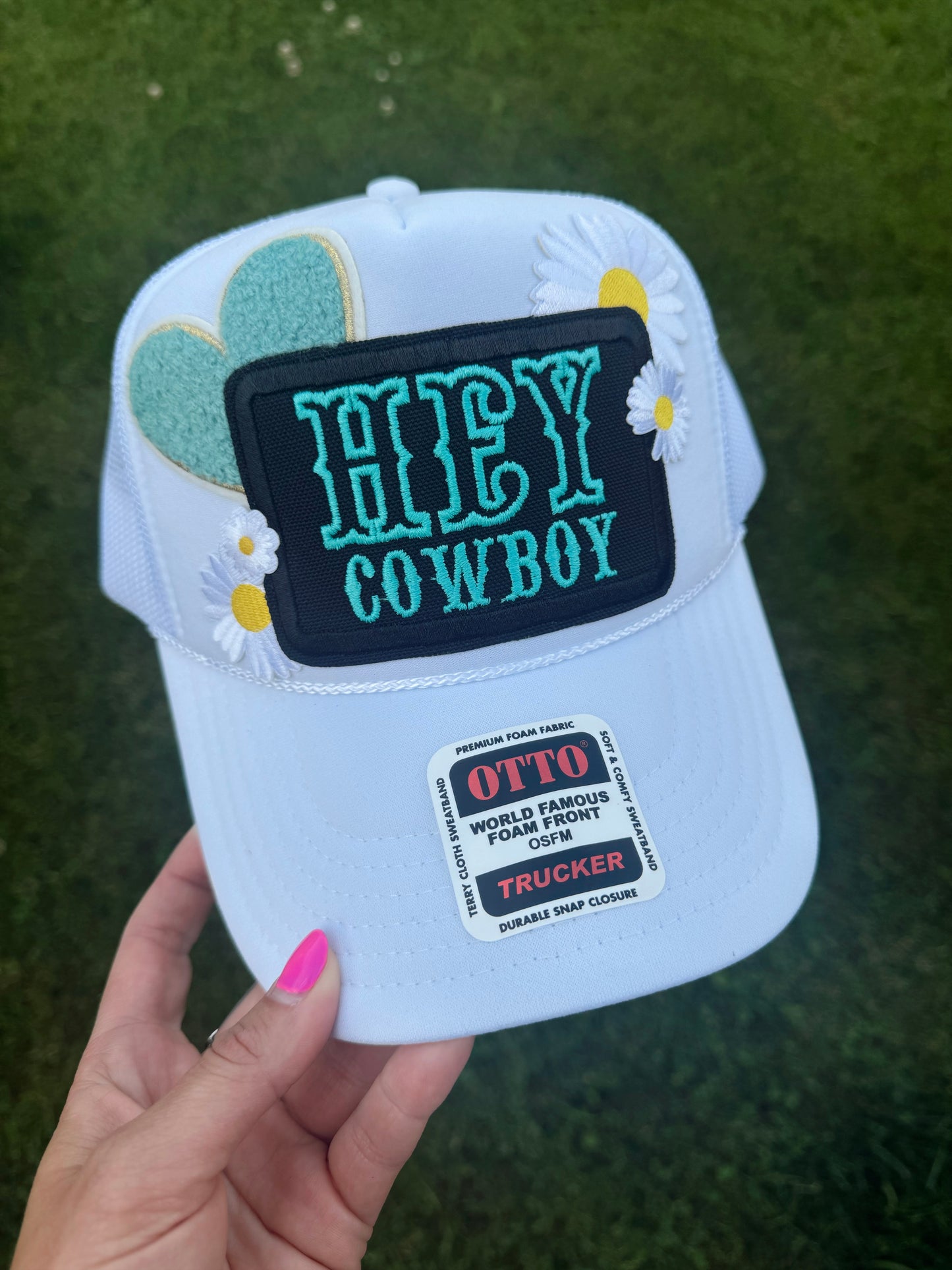 Hey Cowboy Custom Trucker Hat