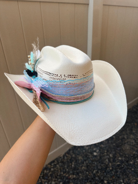 Cotton Candy Custom Cowgirl Hat