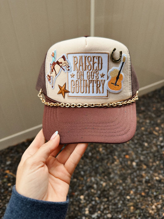 Raised on 90’s Country Custom Trucker Hat