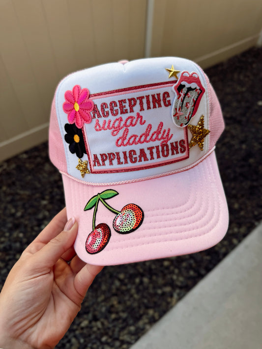 Accepting Sugar Daddy Applications Custom Trucker Hat