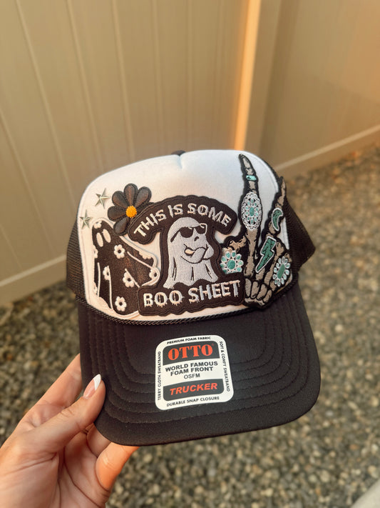 This is Some Boo Sheet Custom Trucker Hat