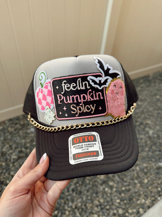 Pumpkin Spicy Custom Trucker Hat