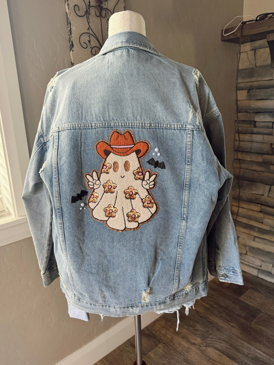 Cowgirl Ghost Custom Jean Jacket