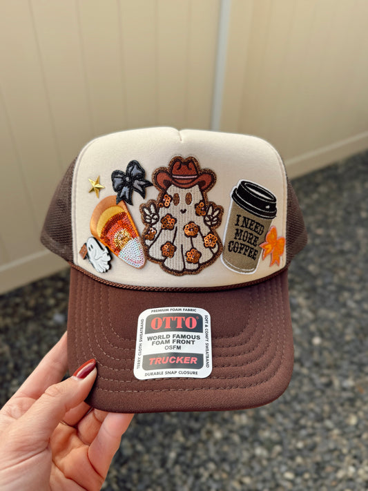 Ghost Cowgirl Custom Trucker Hat