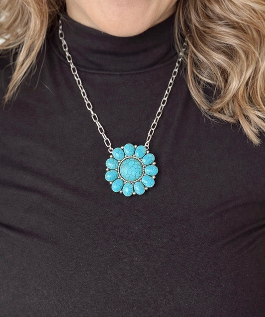 The Turquoise Bloom Necklace