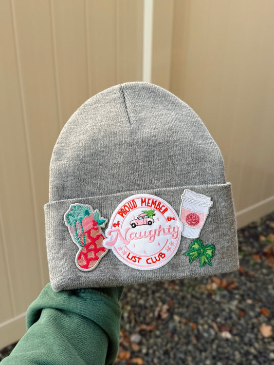 Naughty List Custom Beanie