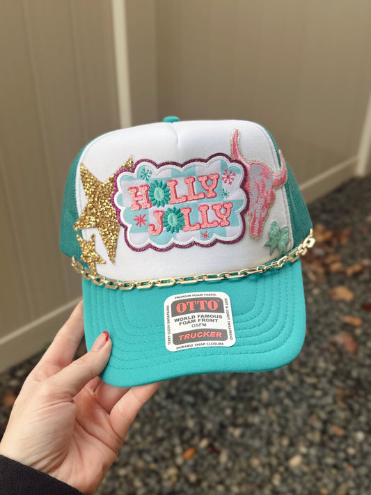 Holly Jolly Custom Trucker Hat