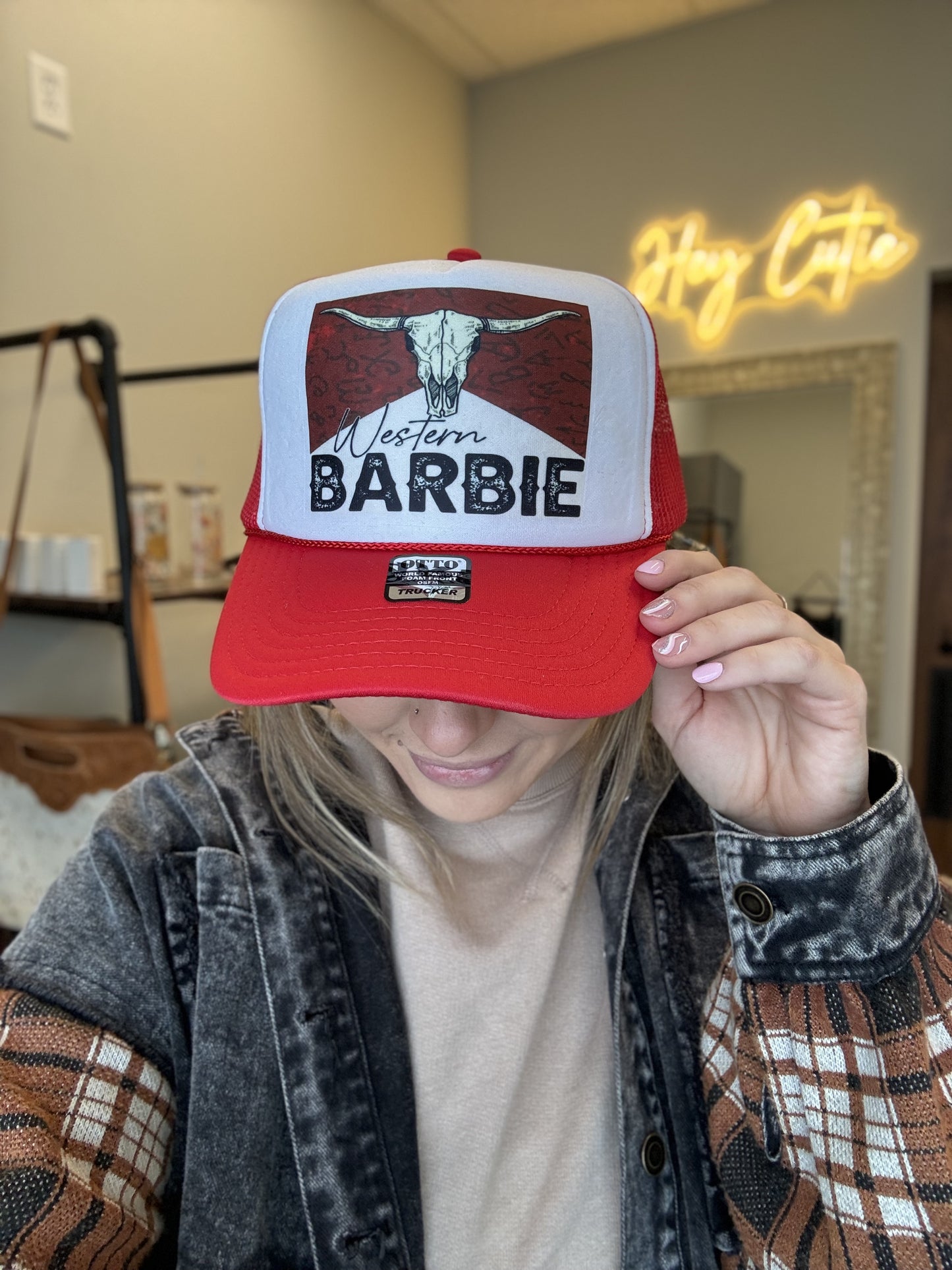 Western Barbie Trucker Hat