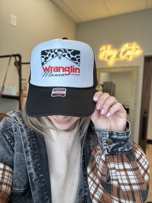 Wranglin Mama Western Trucker Hat