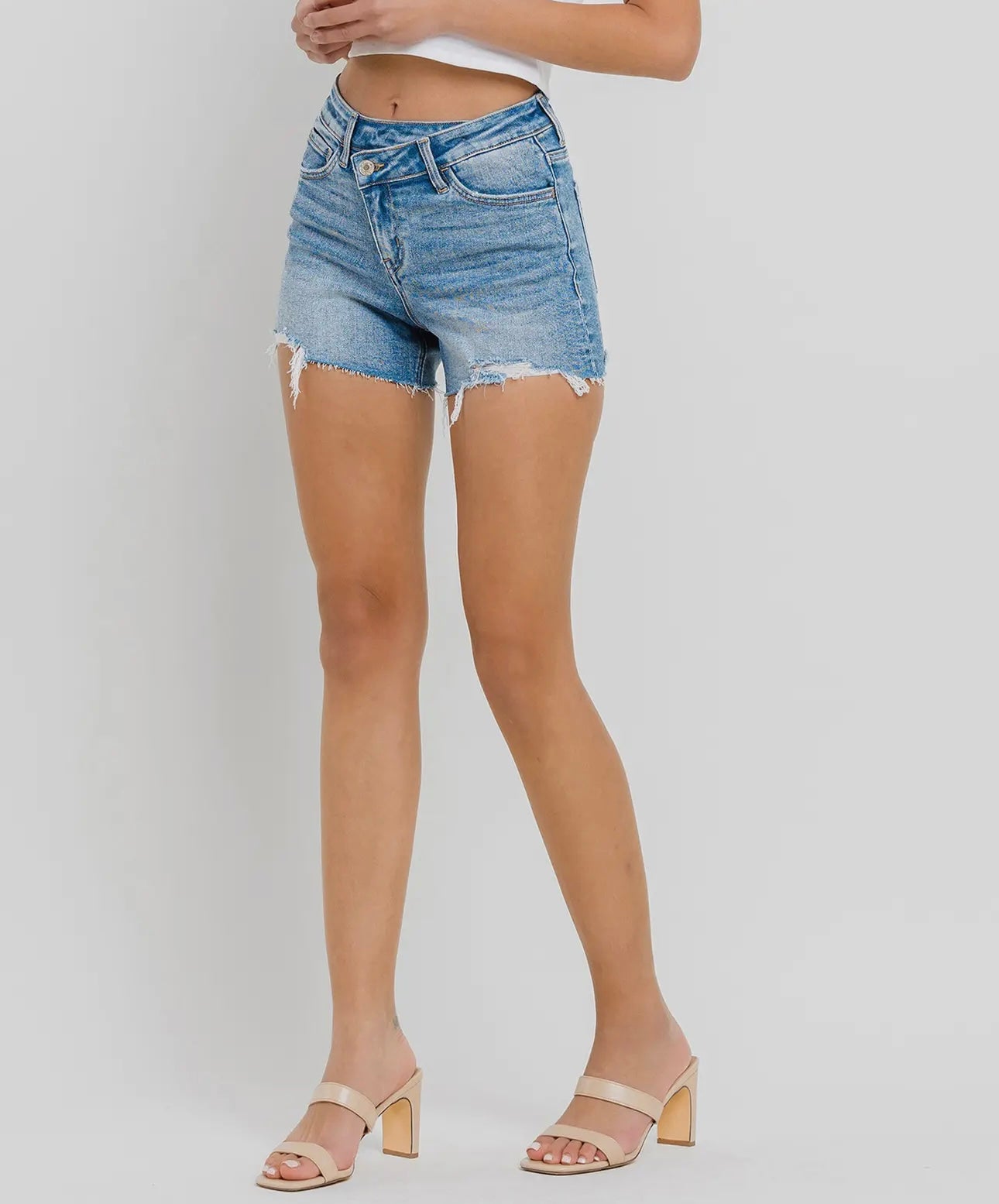 HIgh Rise Criss Cross Shorts