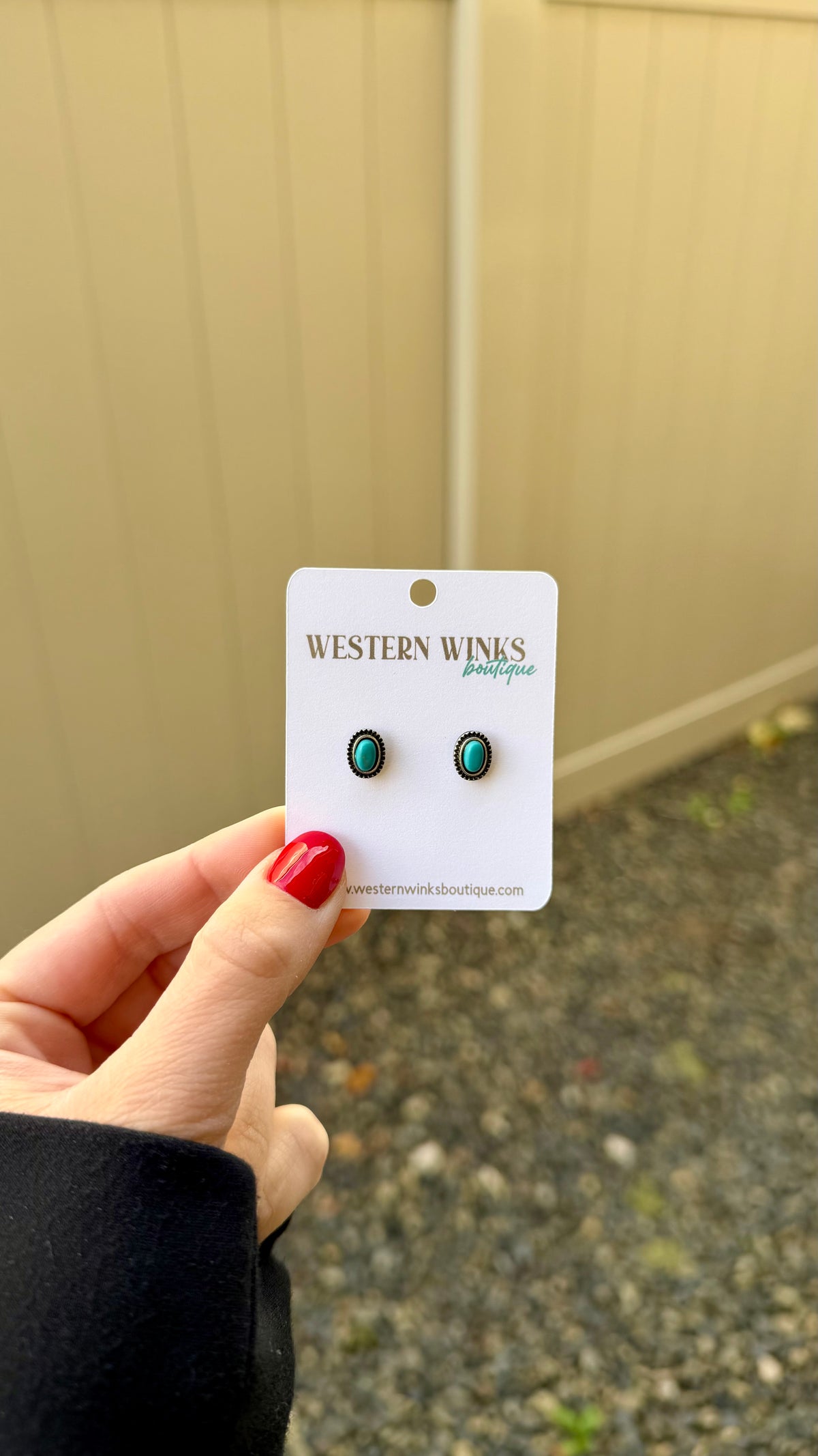 Dainty Turquoise Stud Earrings