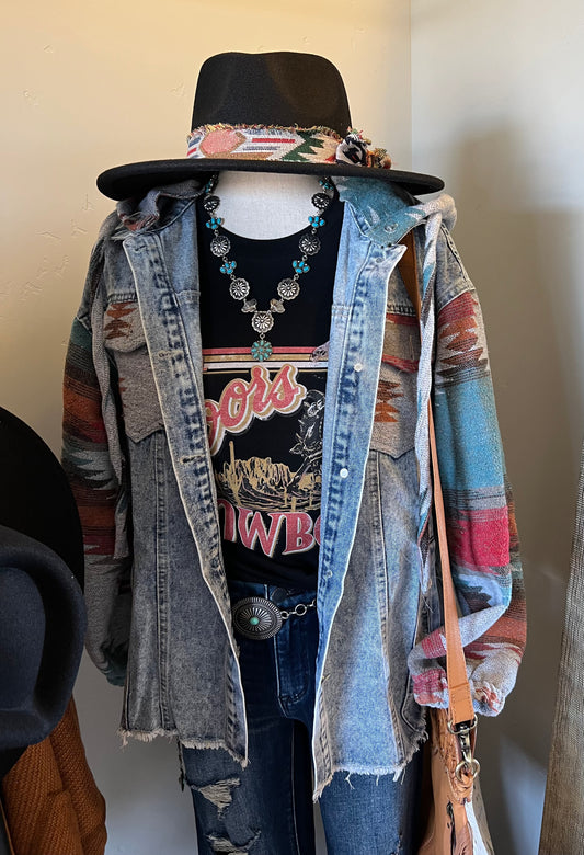 Denim Aztec Jacket