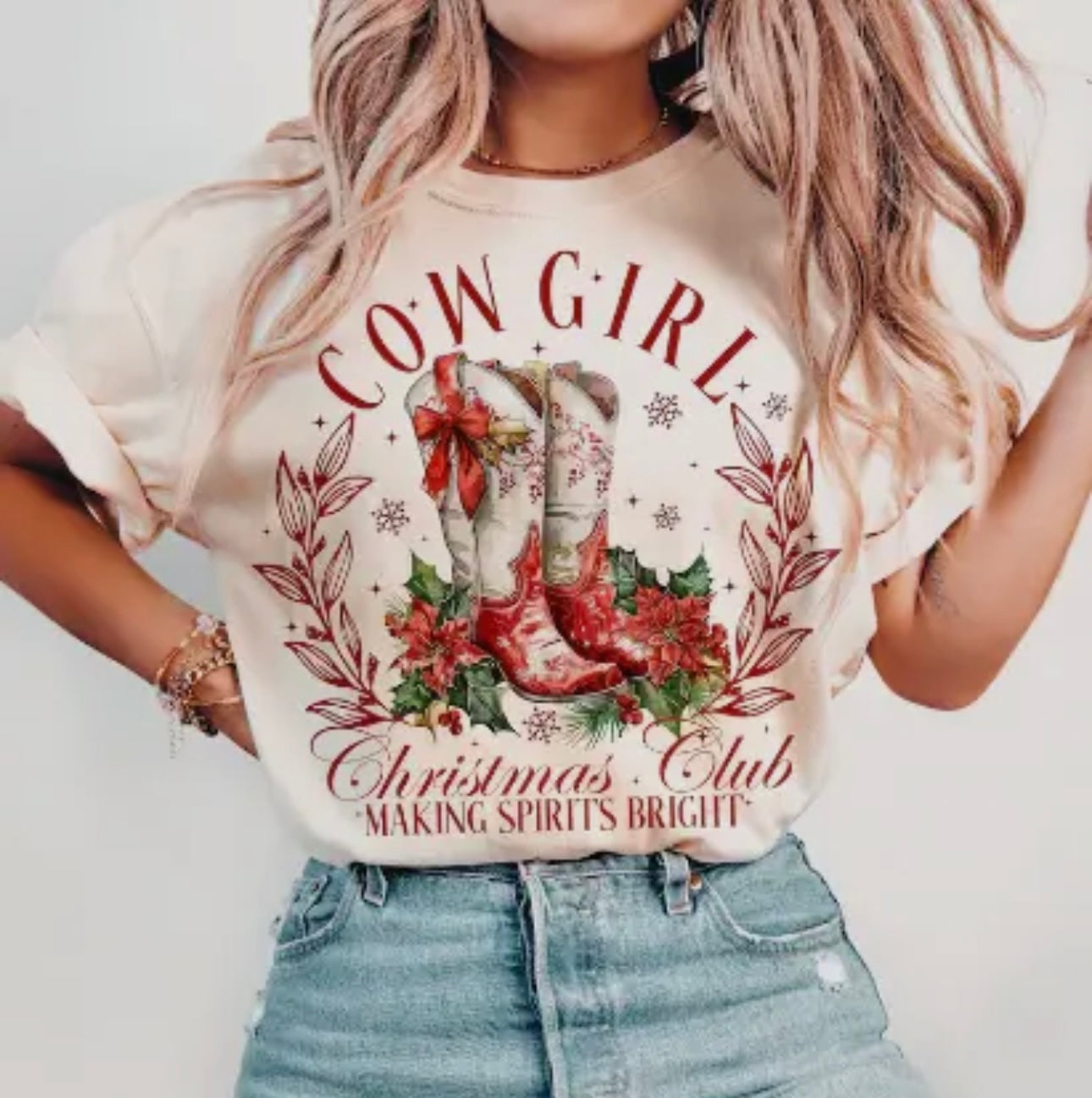 Cowgirl Christmas Club Graphic Tee