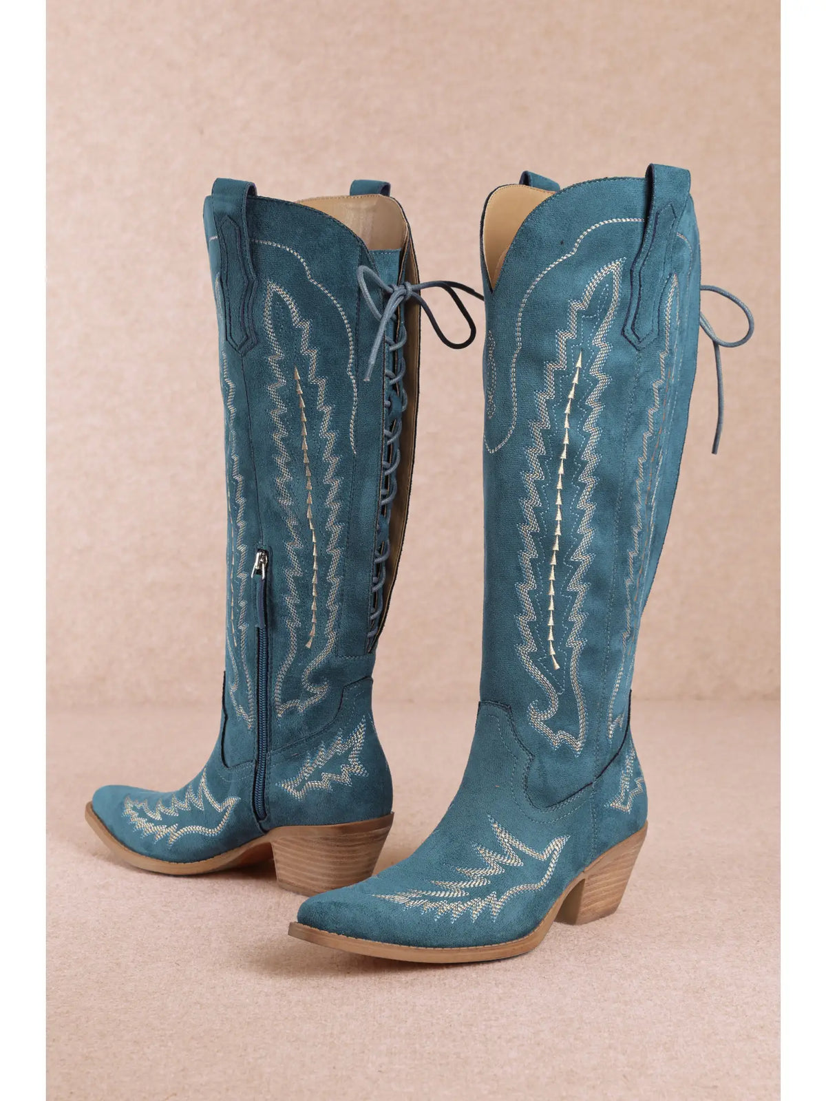 Tessal Westrn Boots - Blue