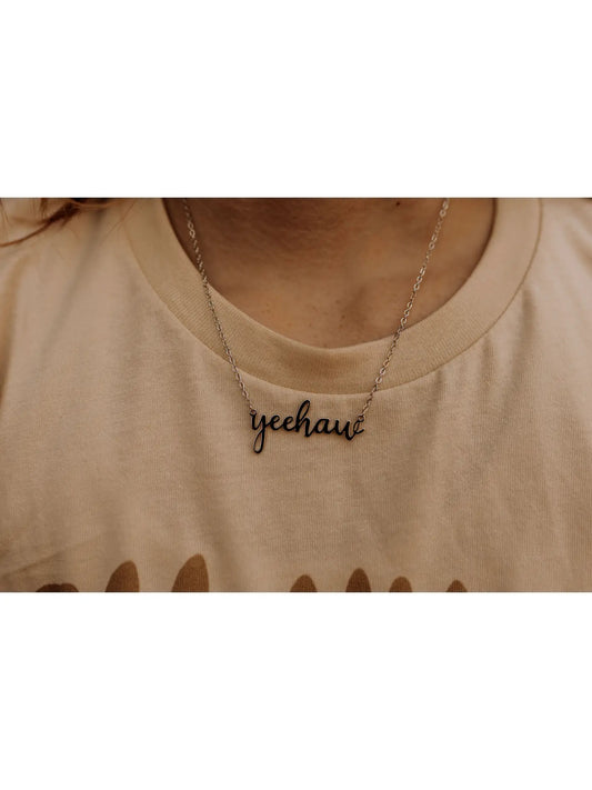 YeeHaw Script Necklace